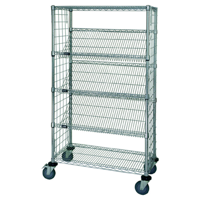 Quantum WRCSL5-63-1848EP Slanted Shelf Enclosure Cart 48"W X 18"D X 69"H 1200 Lbs. Load Capacity