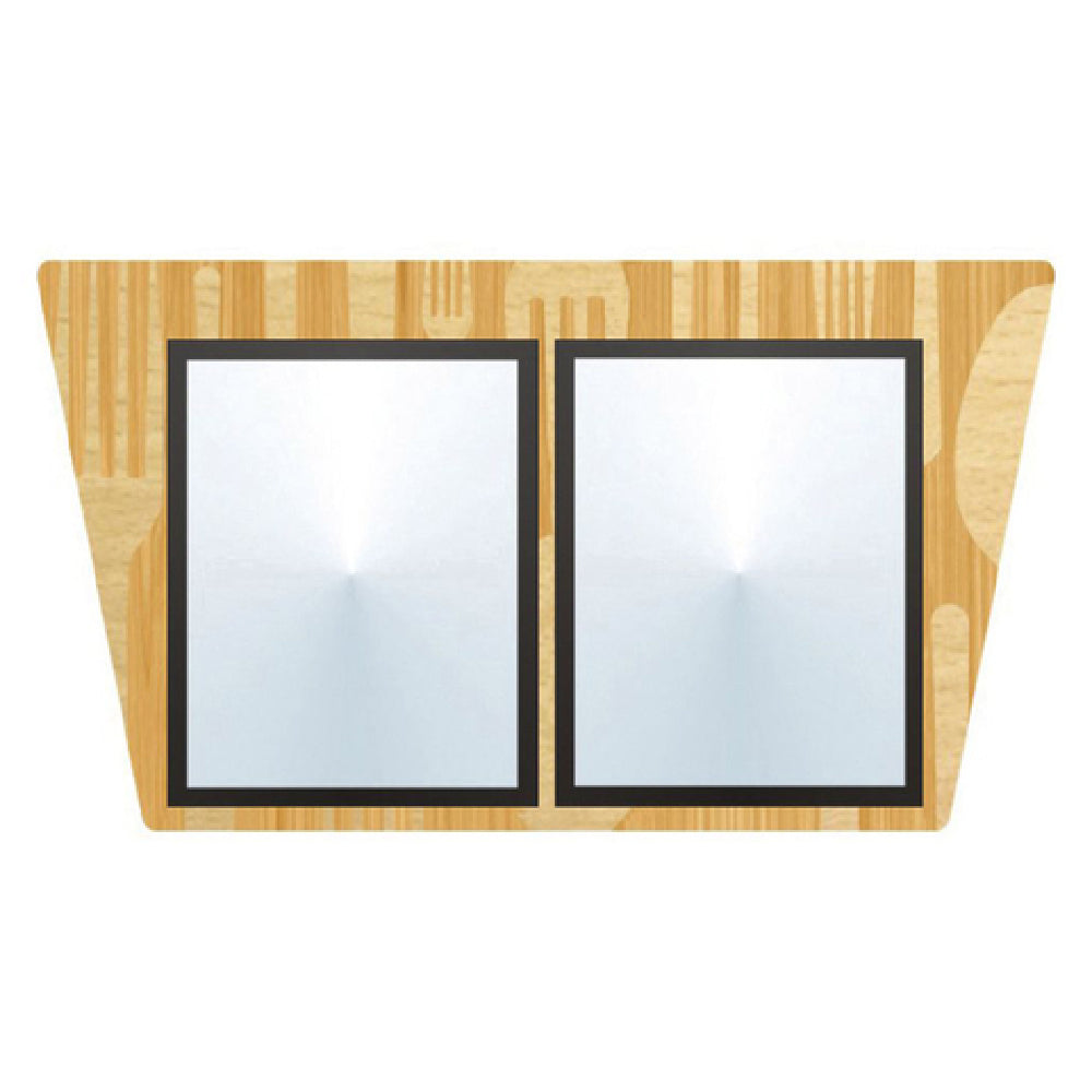 Hubert 66783 - Menu Board, 2-pocket, Wall-mount