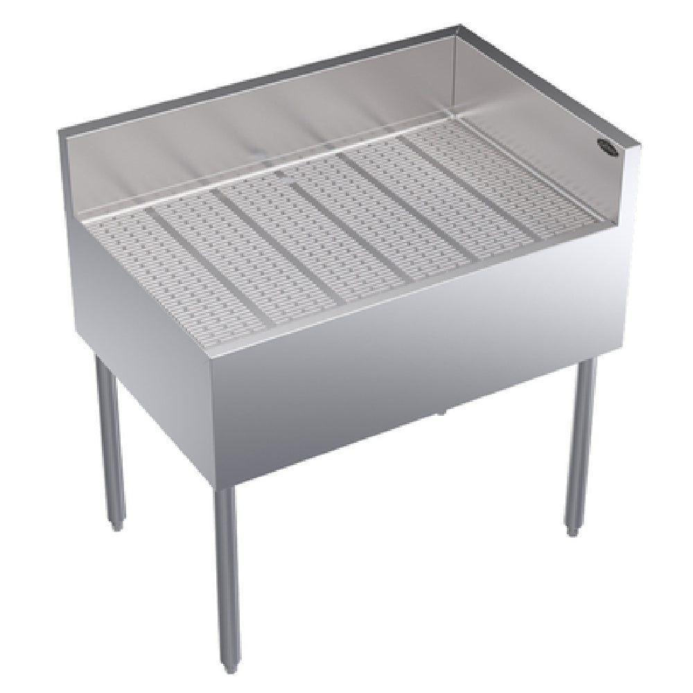 Krowne KR24-C36R Royal Series Underbar Corner Drainboard Free Standing 36"W X 24"D X 36-1/2"H O.A.