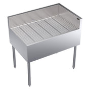 Krowne KR24-C36R Royal Series Underbar Corner Drainboard Free Standing 36"W X 24"D X 36-1/2"H O.A.