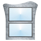 Hubert 71160 - Menu Board, 2-pocket, Wall-mount