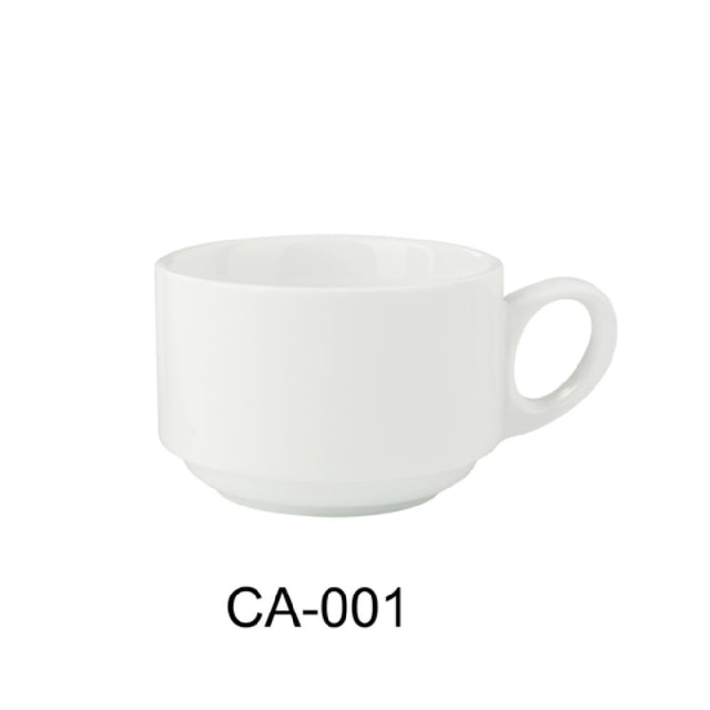 Yanco CA-001 Cambria Stackable Coffee Cup 3-3/8" Dia. X 2-3/8"H 7 Oz