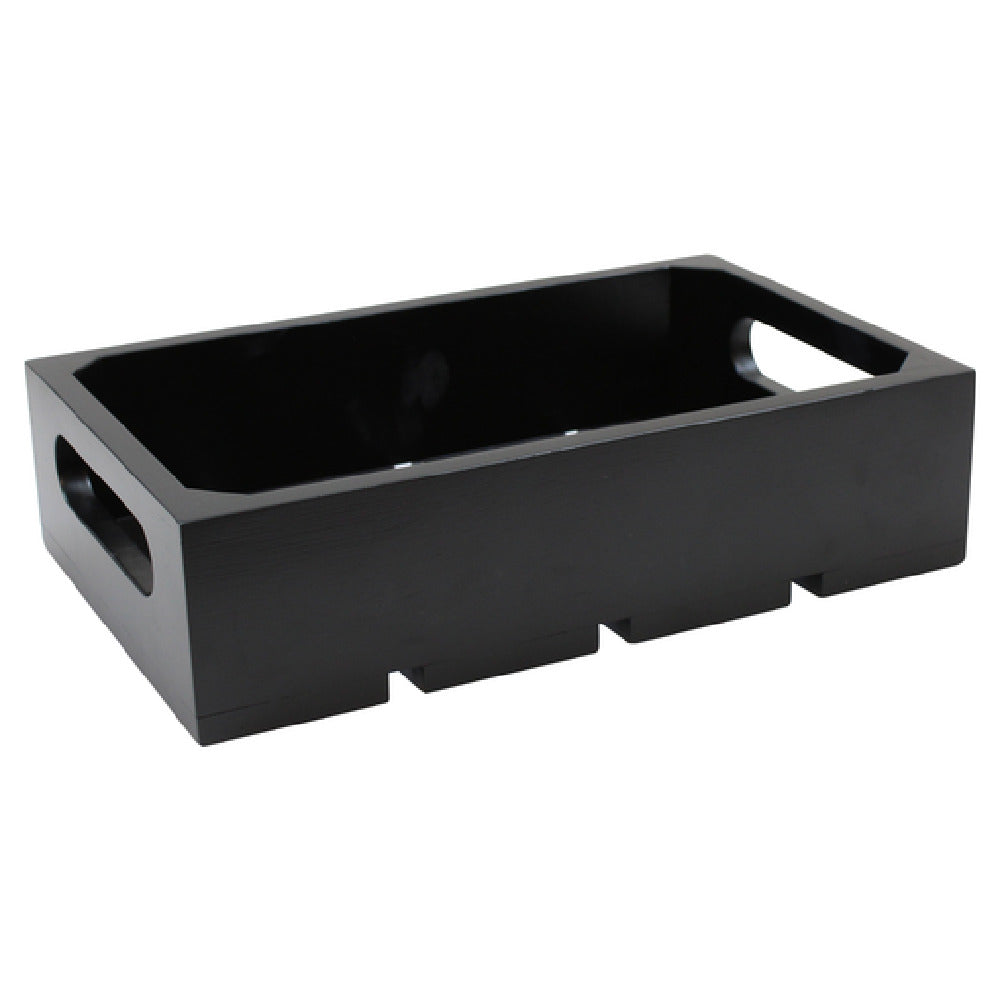 TableCraft Products CRATE14BK - Crate, 10-3/8" X 6-1/2" X 2-3/4", 1/4 Size