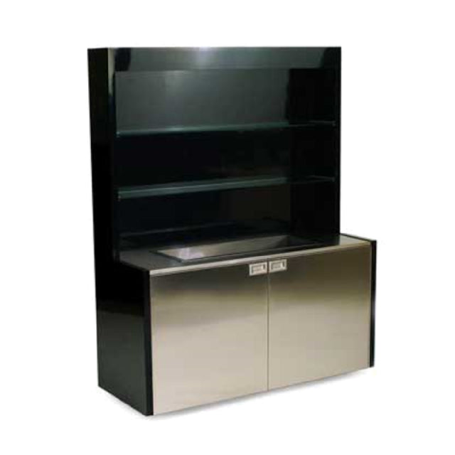 Forbes Industries 4883 Mobile Back Bar 62"W X 23-1/2"D X 78"H Stainless Steel Counter Top