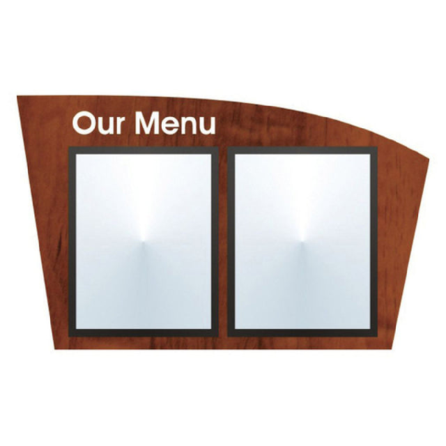 Hubert 54158 - Menu Board, 2-pocket, Wall-mount