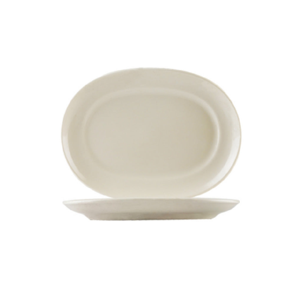 CAC China REC-D13 REC D-End Platter 12"L X 9"W X 1-3/8"H Oblong