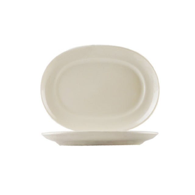 CAC China REC-D13 REC D-End Platter 12"L X 9"W X 1-3/8"H Oblong