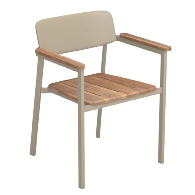Emuamericas Llc E248T Shine Stacking Armchair Outdoor/indoor Teak Seat And Solid Back