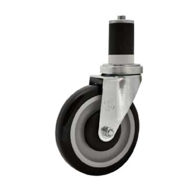 BK Resources 5SBR-RA-LDP Caster 5" Diameter Fits 1-5/8" Tubing By Expanding The Stem