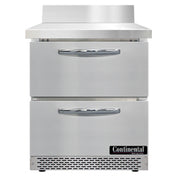 Continental Refrigerator SW27NBS-FB-D Work Top Refrigerator Front Breather 27"W