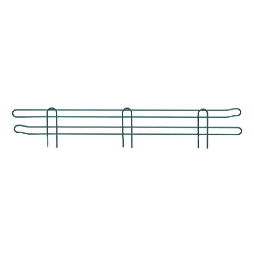 Quantum BL42P Back Ledge 42"W X 4"H Green Epoxy Antimicrobial Finish