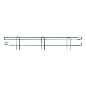 Quantum BL42P Back Ledge 42"W X 4"H Green Epoxy Antimicrobial Finish
