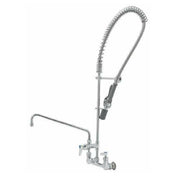 T&S Brass B-0133-14-CRBJ EasyInstall Pre-Rinse Unit 8" Wall Mount Add On Faucet 14" Swivel Nozzle With Stream Regulator (B-0107-J)