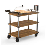 Steelite MGCRNX04BSXX - Cheese Plate And Wine Cart, 41.0" X 21.0" X 40.0", Rollin
