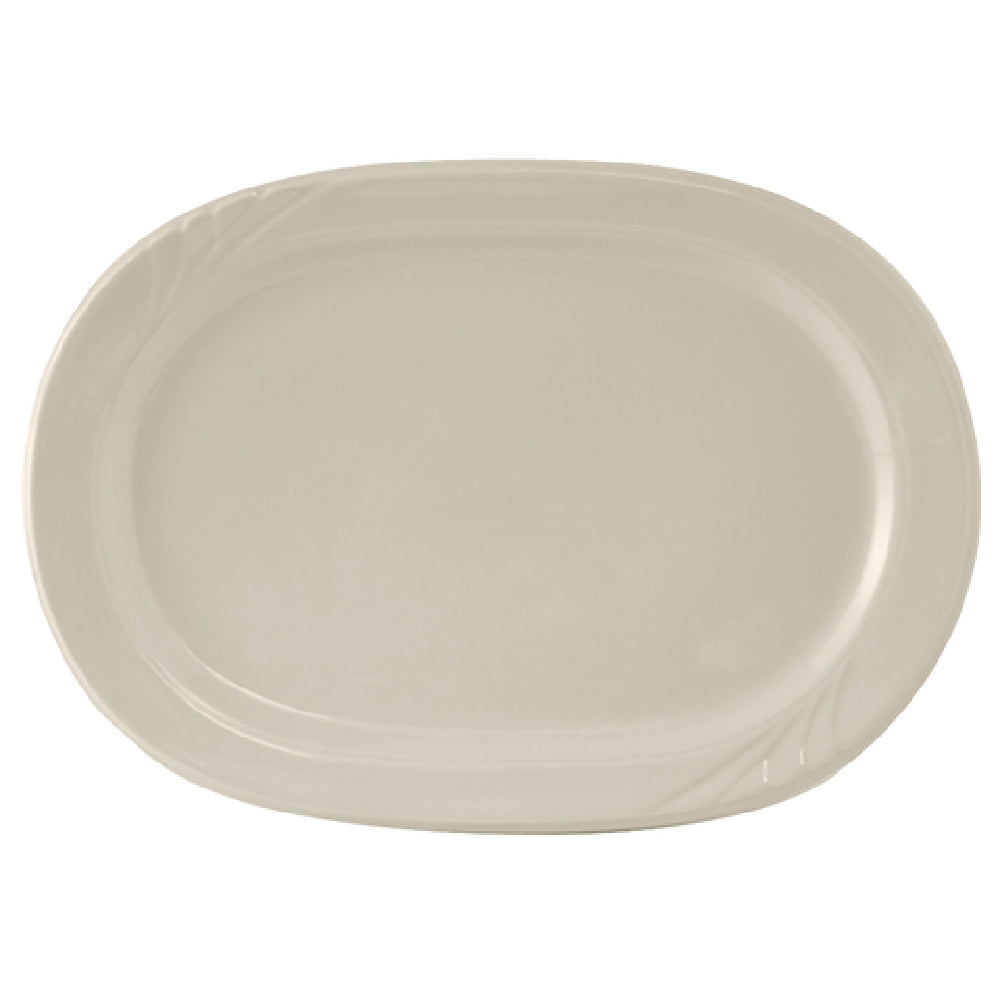 Tuxton YEH-117 Racetrack Platter 11-3/4" X 8-1/2" Oblong
