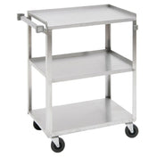 Hubert 96096 - Utility Cart, 3-shelf, 39-1/4" X 22-3/8" X 37-1/4"H