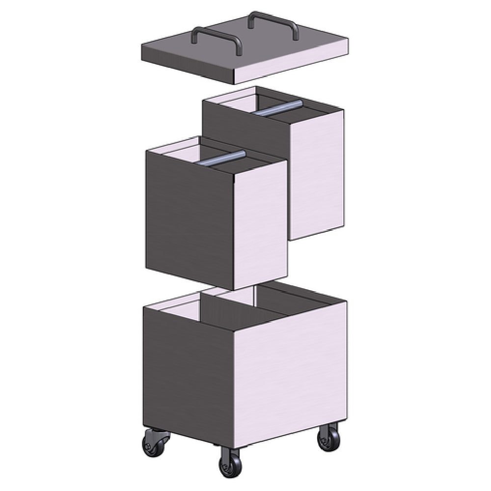 Beech Ovens BCHAD Ash Dolly Dual Compartment With Casters