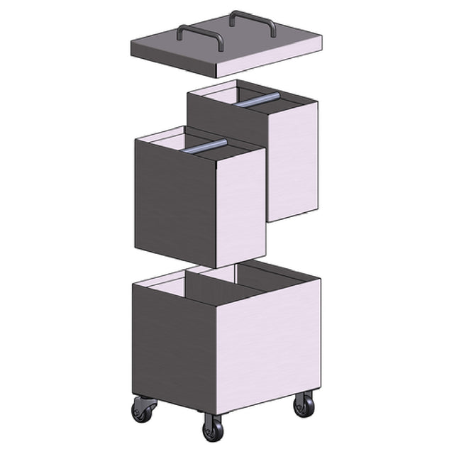 Beech Ovens BCHAD Ash Dolly Dual Compartment With Casters