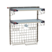 Metro SW-1836S4-45-SINK - SmartWall Life Complete Kit For Sinks, Two-shelf, Type 304 Stainless Steel Components: Wall Track