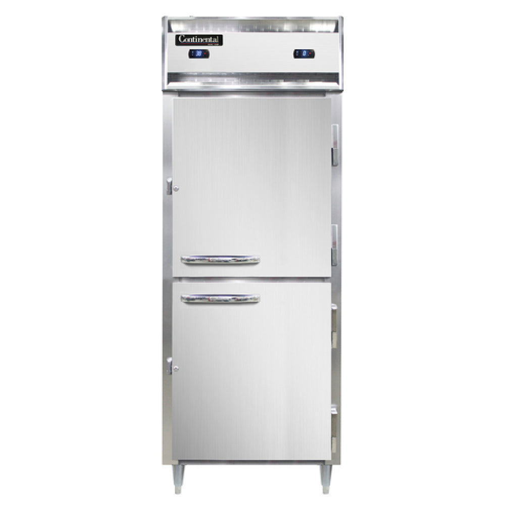 Continental Refrigerator D1RFESNSSHD Designer Line Refrigerator/Freezer Reach-in