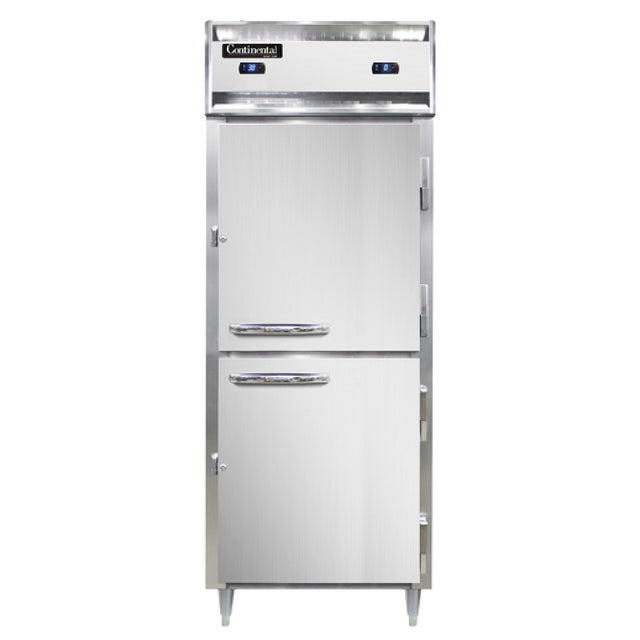 Continental Refrigerator D1RFESNSSHD Designer Line Refrigerator/Freezer Reach-in