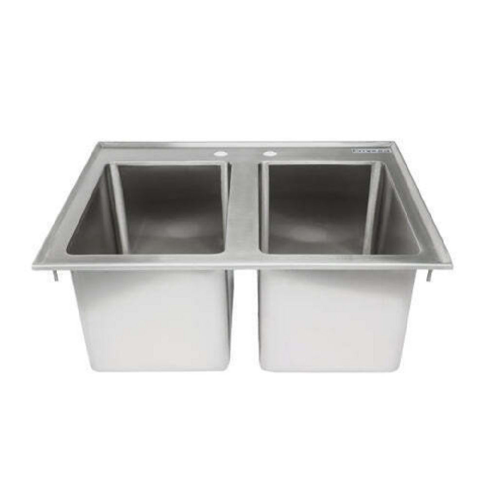 Empura EDIS2101410 - Drop-in Sink, 25"W X 19"D X 10"H Overall Size, 2-compartment