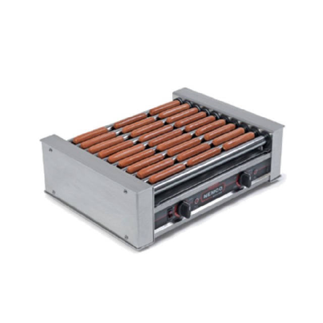Nemco 8027-230 Roll-A-Grill® Hot Dog Grill Roller-type (10) Chrome Rollers