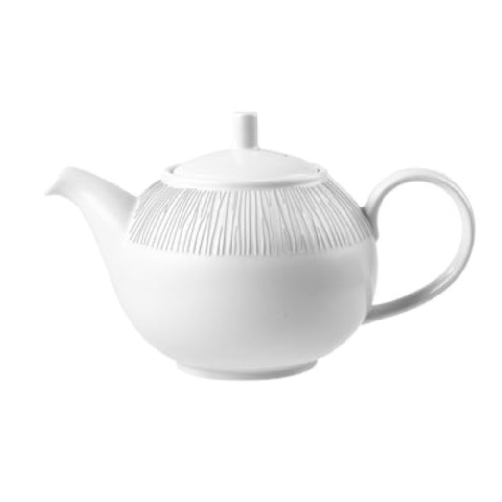 Churchill China WHBALB151 Beverage Pot 15 Oz. 3-1/2"H Embossed Rim