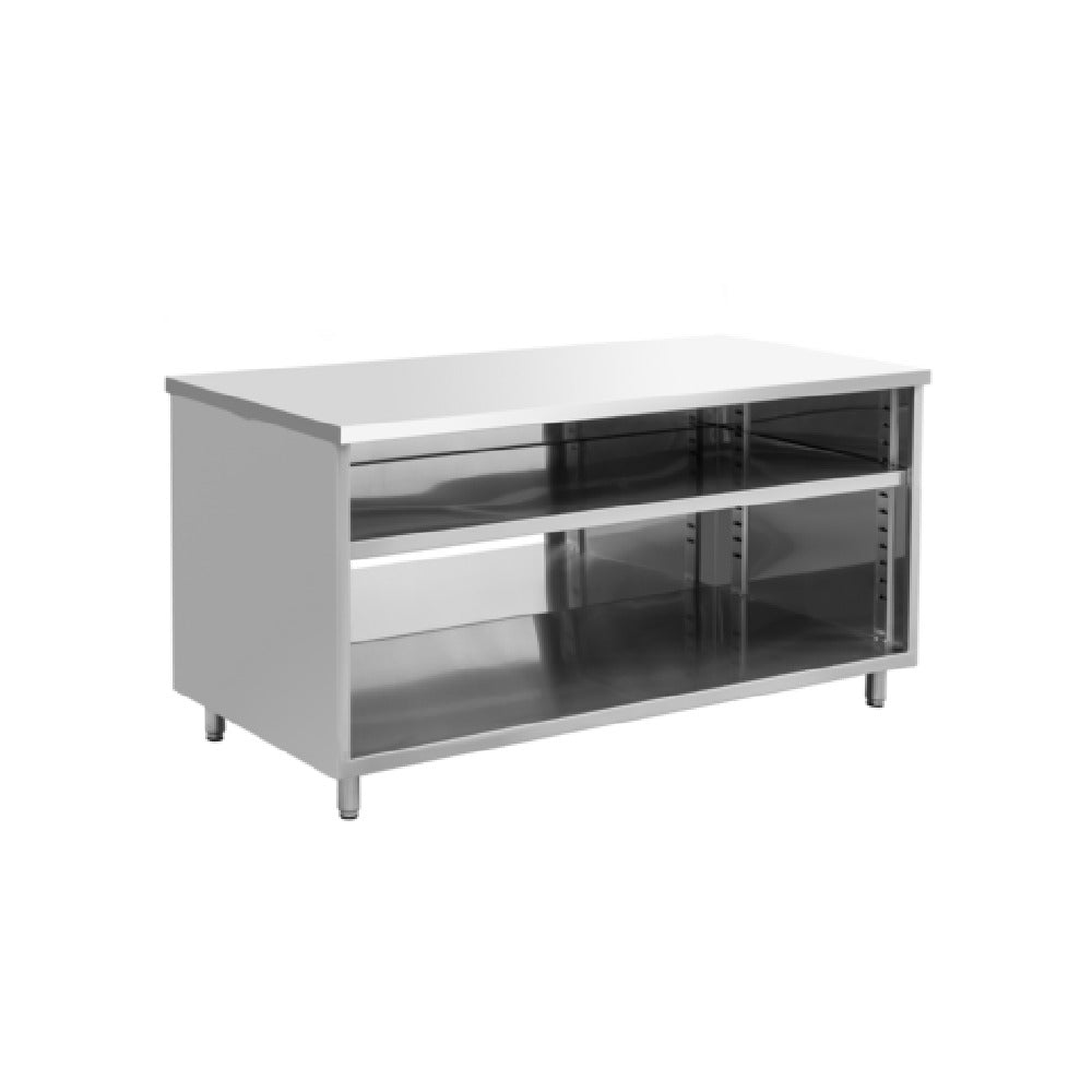 Hubert 32L-052 - Kratos® Enclosed Worktable, 72"W X 30"D X 36"H, 16 Ga