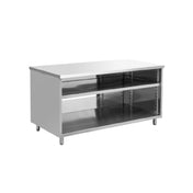 Hubert 32L-052 - Kratos® Enclosed Worktable, 72"W X 30"D X 36"H, 16 Ga