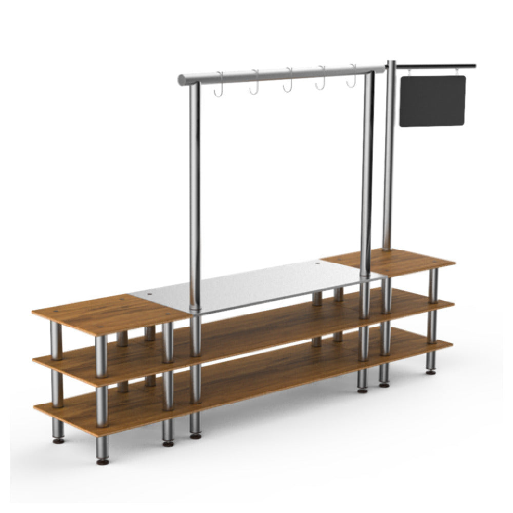 Steelite MGCMLA02BSXF - Pro Salsa Bar Station, 130.0" X 29.5" X 96.0", Modular