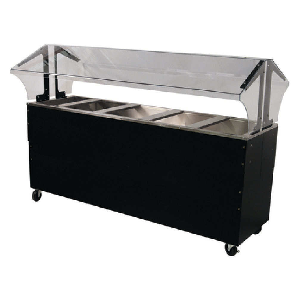 Advance Tabco B5-CPU-B-SB Ice Cooled Portable Food Buffet Table 77-3/4"W X 35"D X 53"H