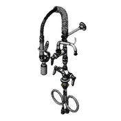 T&S Brass MPY-2DLV-06-CR Mini Pre-Rinse Unit Single Hole Deck Mount Low Flow Spray Valve