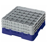 Cambro 36S638186 Camrack® Glass Rack With (3) Soft Gray Extenders Full Size