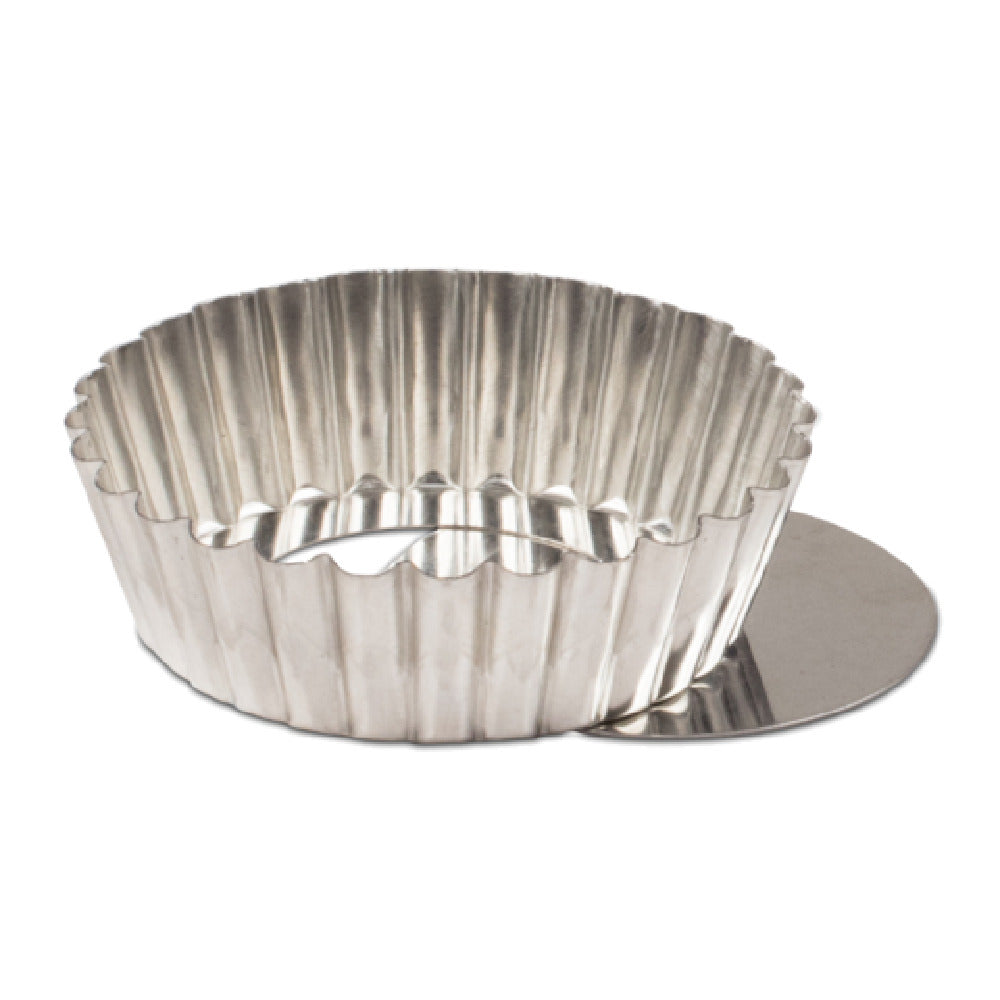 JB Prince M186 100 Tart Mold 4" Dia. Round