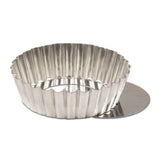 JB Prince M186 100 Tart Mold 4" Dia. Round