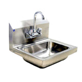 Blue Air BSH-14/LF - Hand Sink, One Compartment, 10" Front-to-back X 14"Wide X 5" Deep Bowl