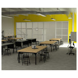 National Public Seating HDT3-2484B - NPS® Heavy Duty Steel Table, Butcherblock Top