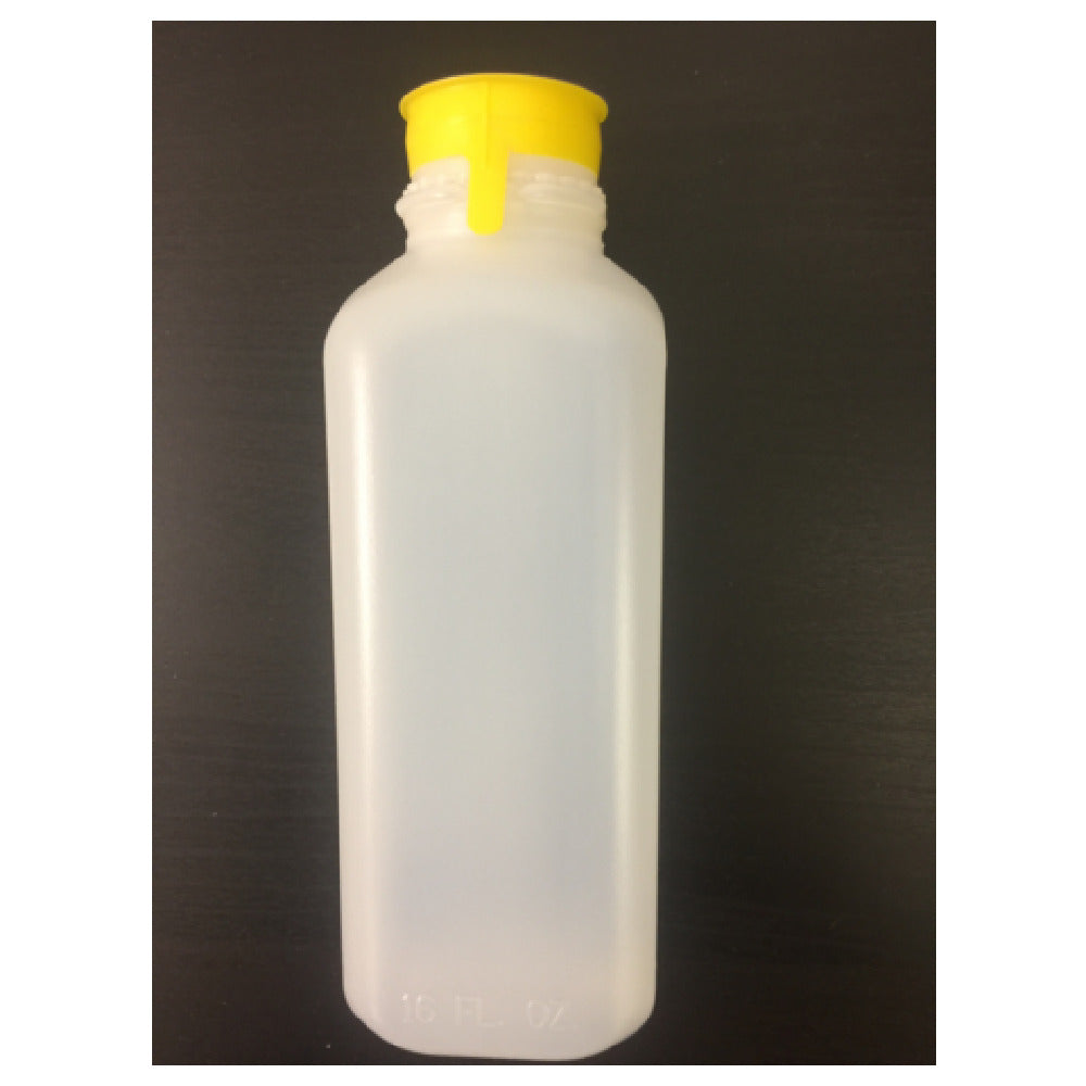 Buccaneer Container Corp 2106016070 (Buccaneer) Natural Empty Square Pint Bottles 16 Oz.