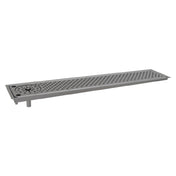 Glastender DI-RF36 Drop-In Rinser Faucet Drain Tray 36"W 1/2" Tray Flange