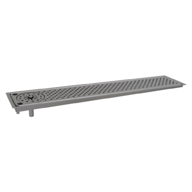 Glastender DI-RF36 Drop-In Rinser Faucet Drain Tray 36"W 1/2" Tray Flange