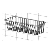 Metro H210C Quick Ship SmartWall Storage Basket 17-3/8"W X 7-1/2"D X 5"H Attaches To Mounting Rail