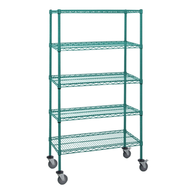 Quantum M2448P46-5 Mobile Cart 48"W X 24"D X 69"H Includes: (5) Wire Shelves