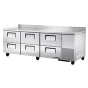 True Refrigeration TWT-93D-6-HC Deep Work Top Refrigerator Three-section