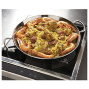 Matfer 70990 Paella Pan 12-1/2" Dia. X 1-1/2"H Sandwich Bottom-stainless Steel