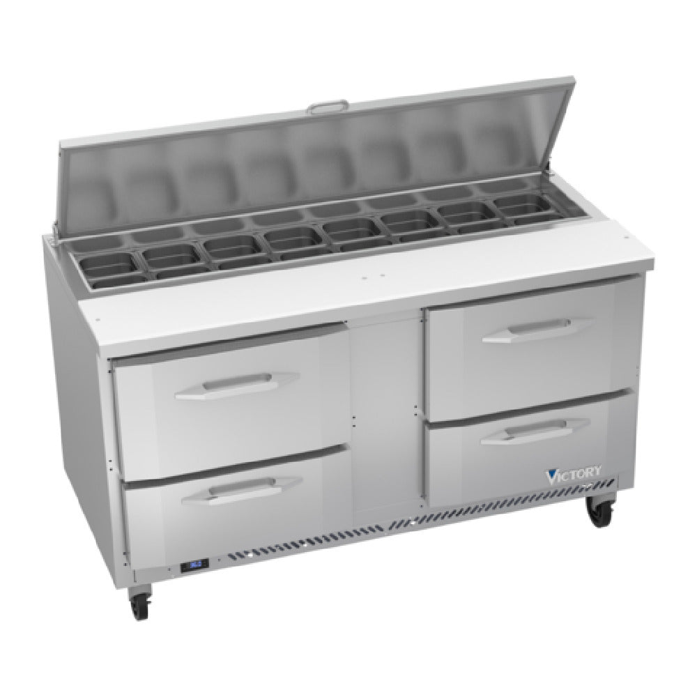Victory VSPD60HC-16-4 UltraSpec™ Series Sandwich Prep Table Powered By V-Core™