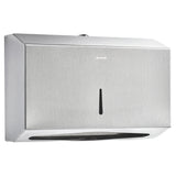 Alpine Industries ALP481S Towel Dispenser 10-4/5"W X 3-15/16"D X 7"H With Lock