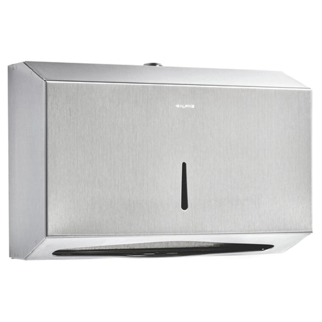 Alpine Industries ALP481S Towel Dispenser 10-4/5"W X 3-15/16"D X 7"H With Lock