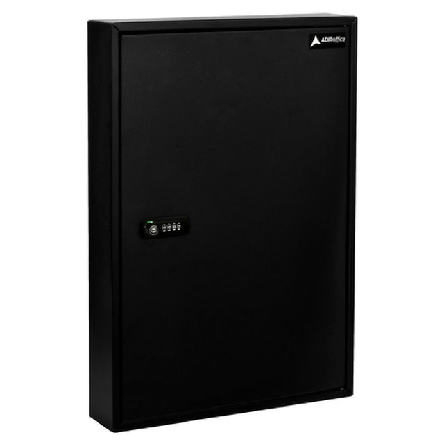 Alpine Industries ADI683-100-BLK Key Cabinet 100 Key Capacity Combination & Key Lock