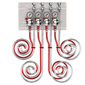 Micro Matic 83415-PP Secondary Regulator Panel Assembly 4 Products With 3/8" Jumper Lines